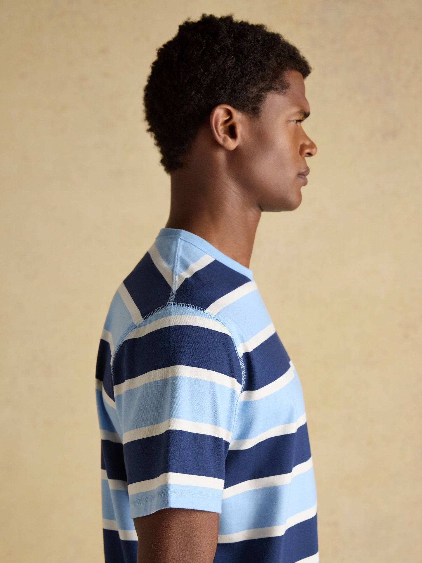 Rugby Club Navy Crew Neck Cotton T-Shirt