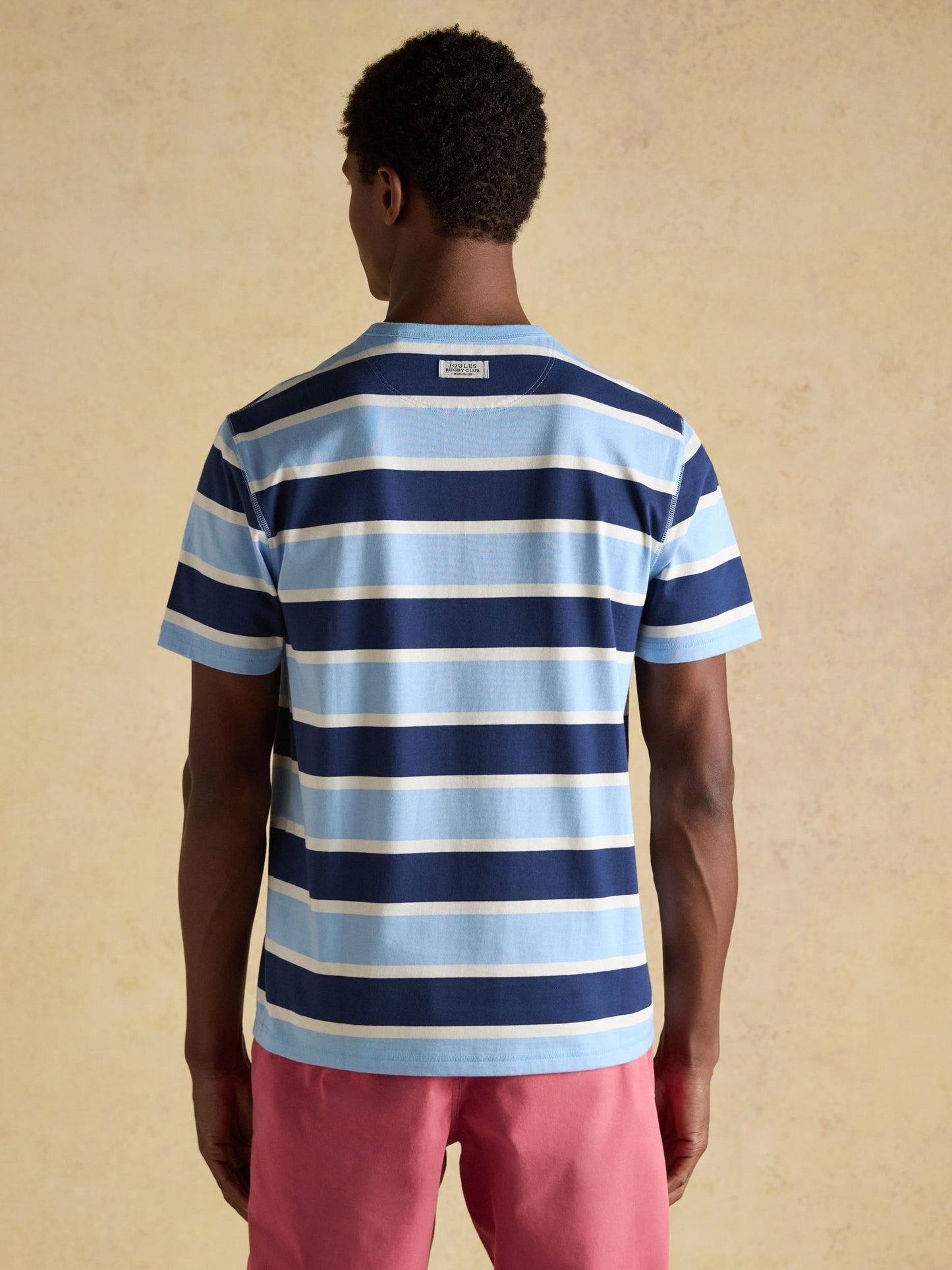 Rugby Club Navy Crew Neck Cotton T-Shirt