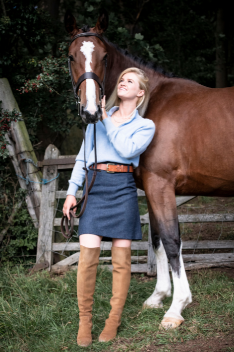 The Henrietta Skirt - First Lady Navy