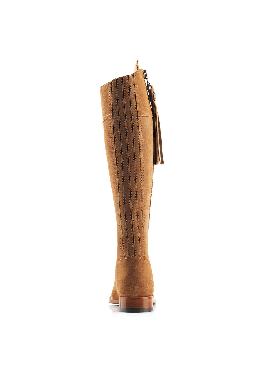 Regina Tan Flat Knee-High Boots - Regular Fit