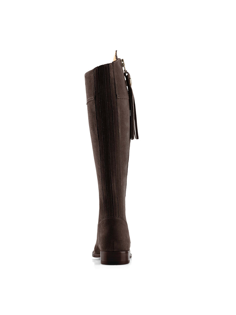 Regina Chocolate Flat Knee-High Boots - Regular Fit