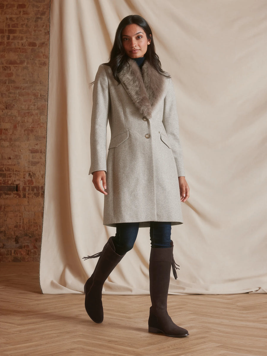 Regina Chocolate Flat Knee-High Boots - Regular Fit