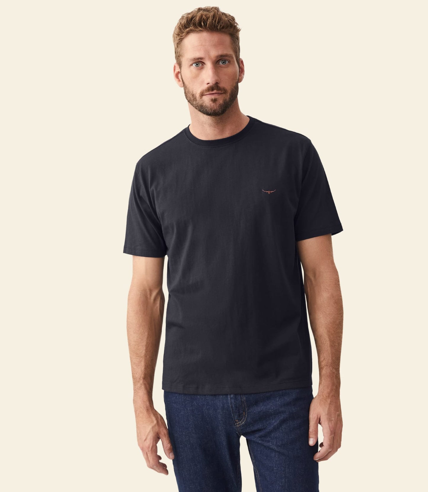 Parson T-Shirt Navy/Chestnut