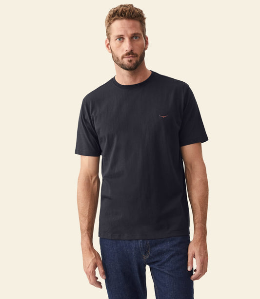 Parson T-Shirt Navy/Chestnut