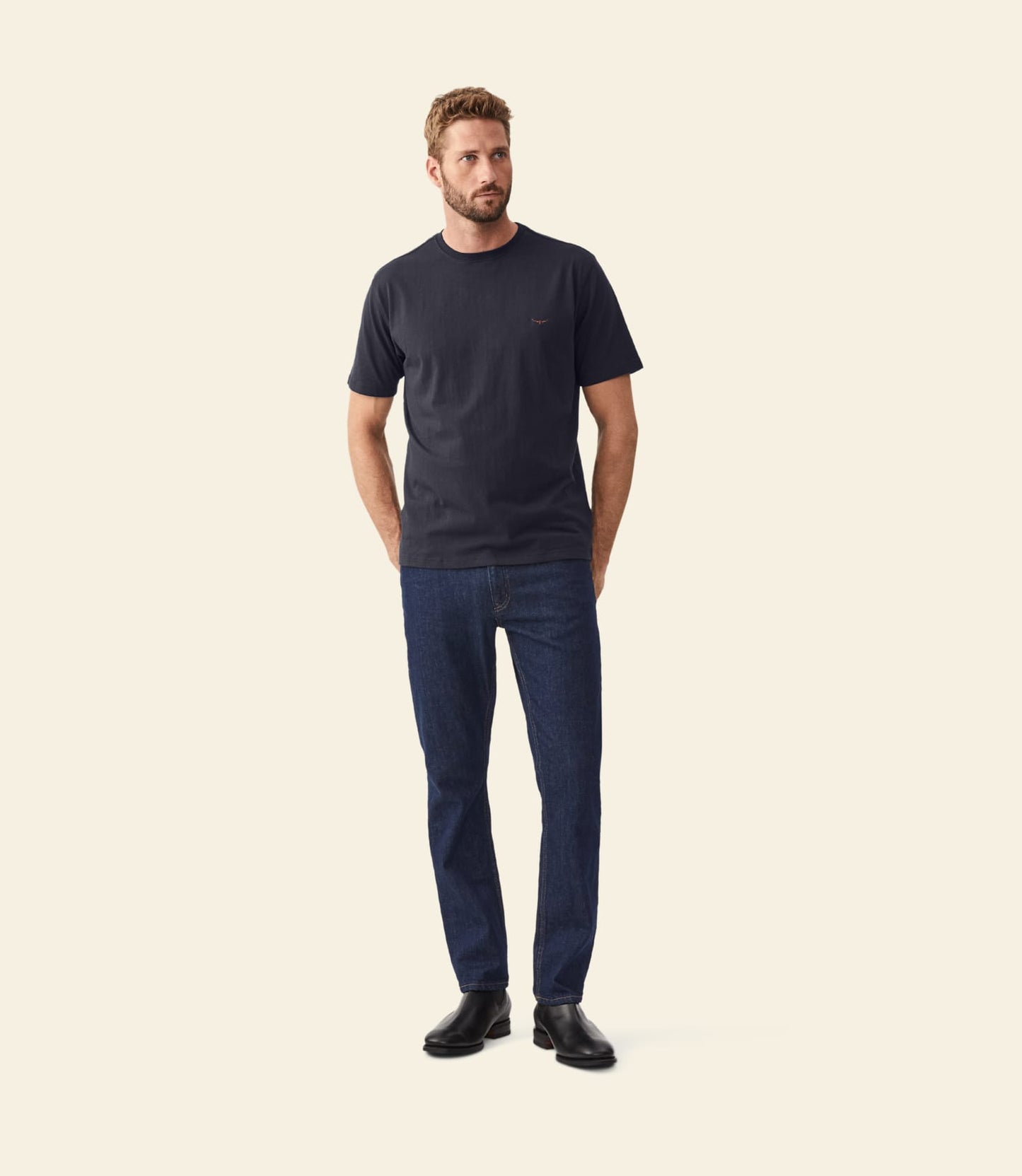 Parson T-Shirt Navy/Chestnut