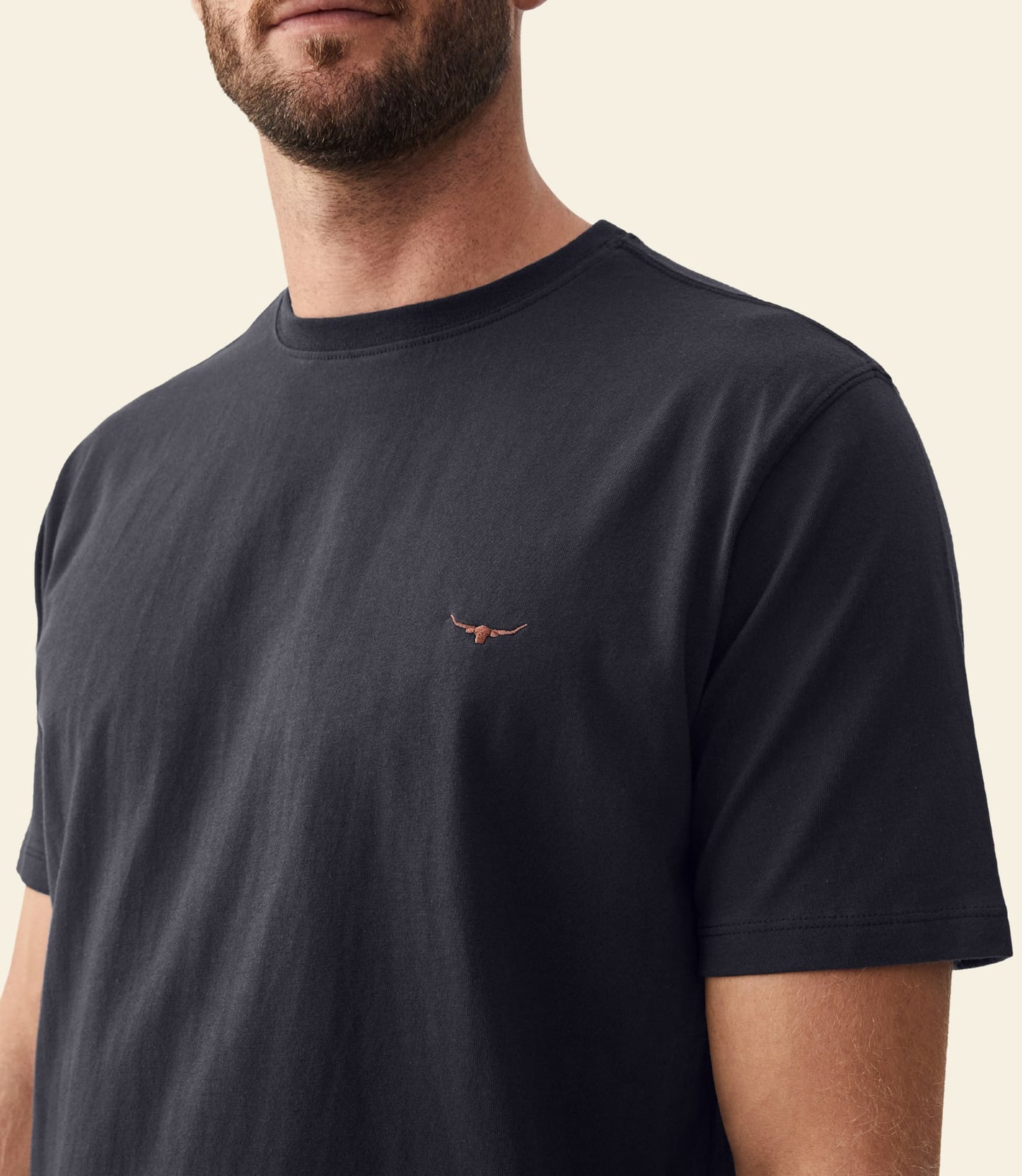 Parson T-Shirt Navy/Chestnut