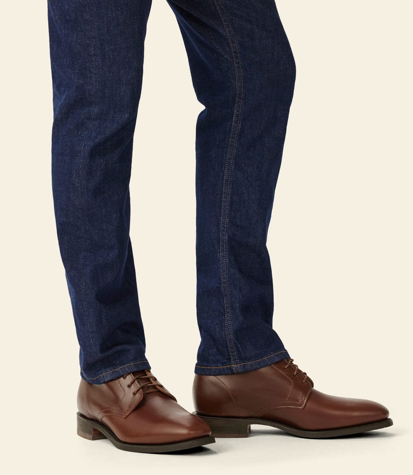 Craftsman Lace boot – cafe pull-up leather