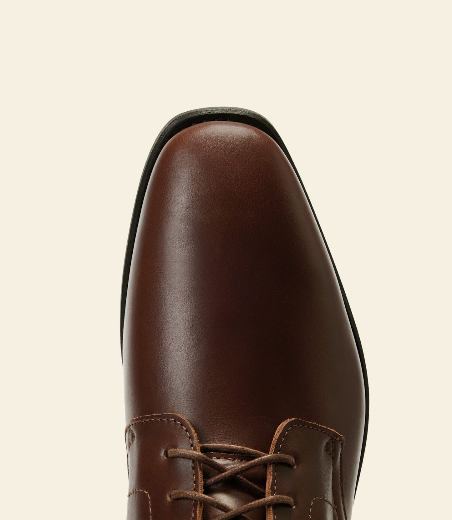 Craftsman Lace boot – cafe pull-up leather