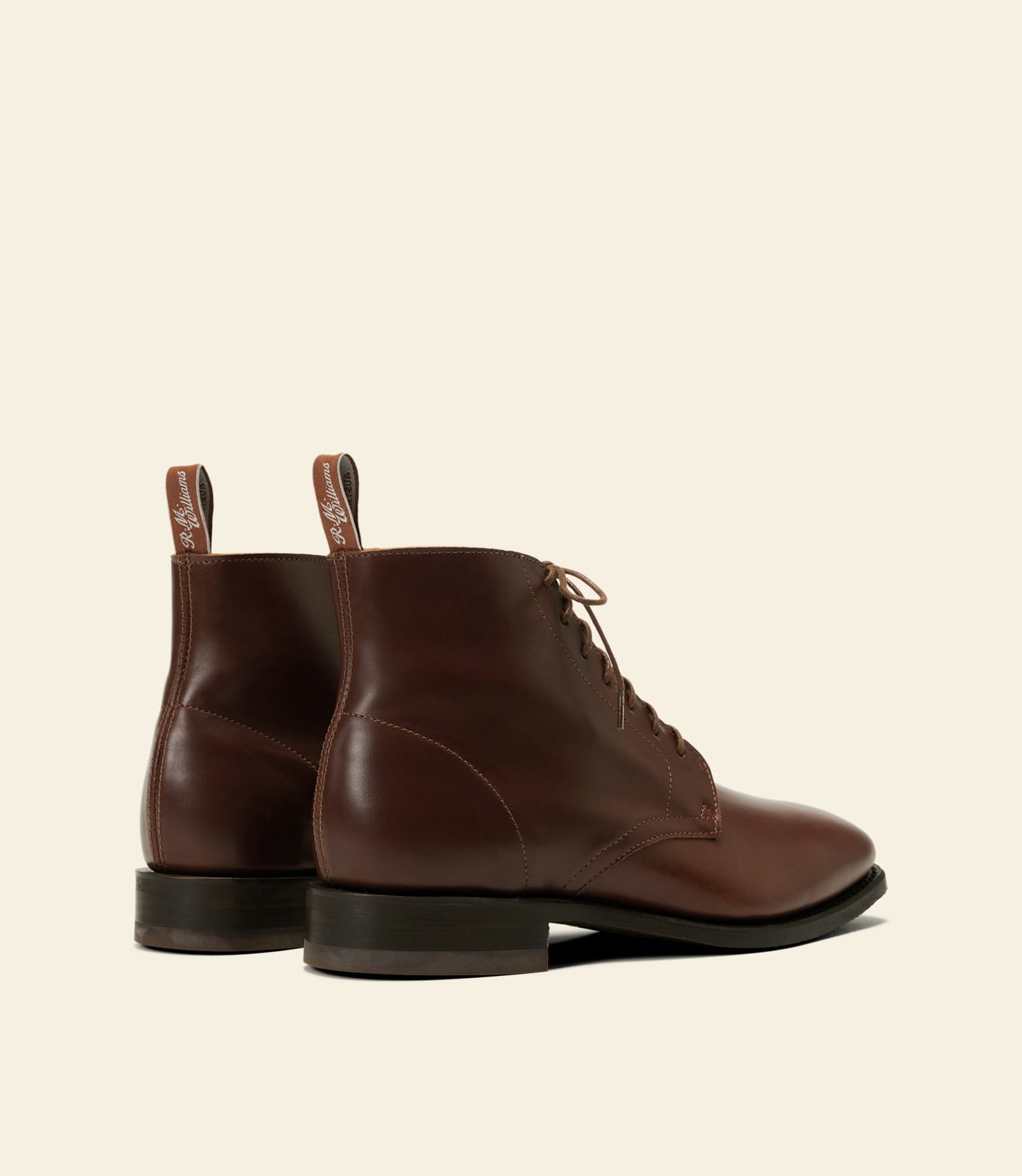Craftsman Lace boot – cafe pull-up leather
