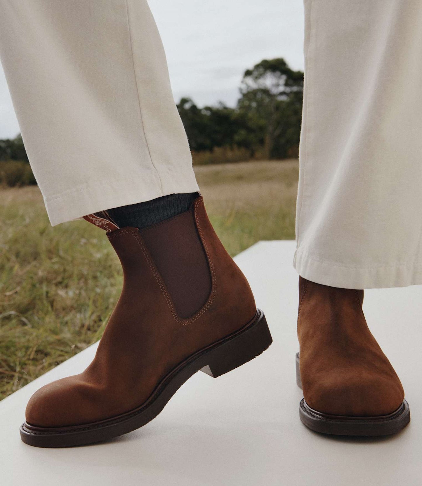 Gardener boot – bark oiled nubuck leather