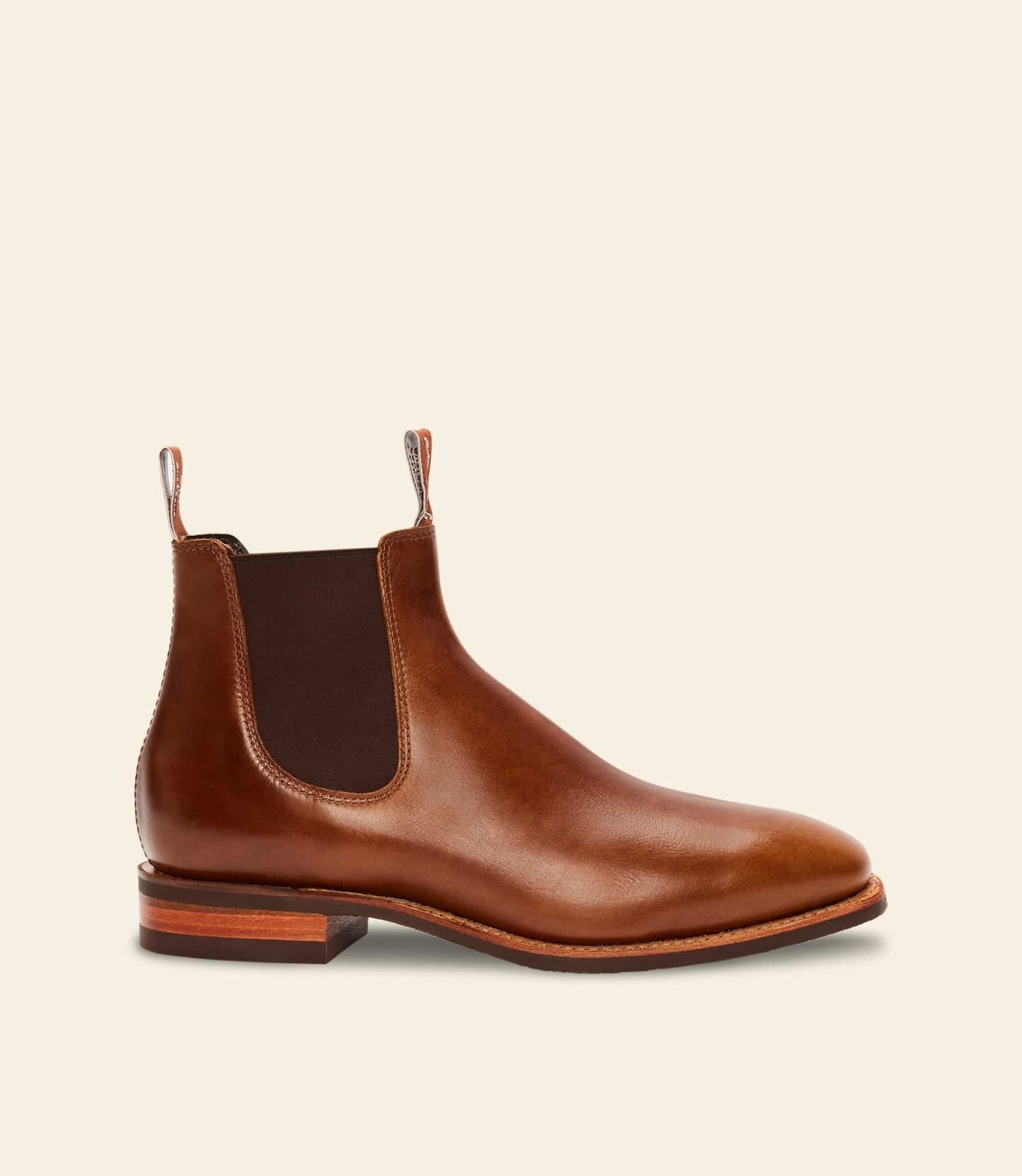 Craftsman boot – caramel pull-up leather