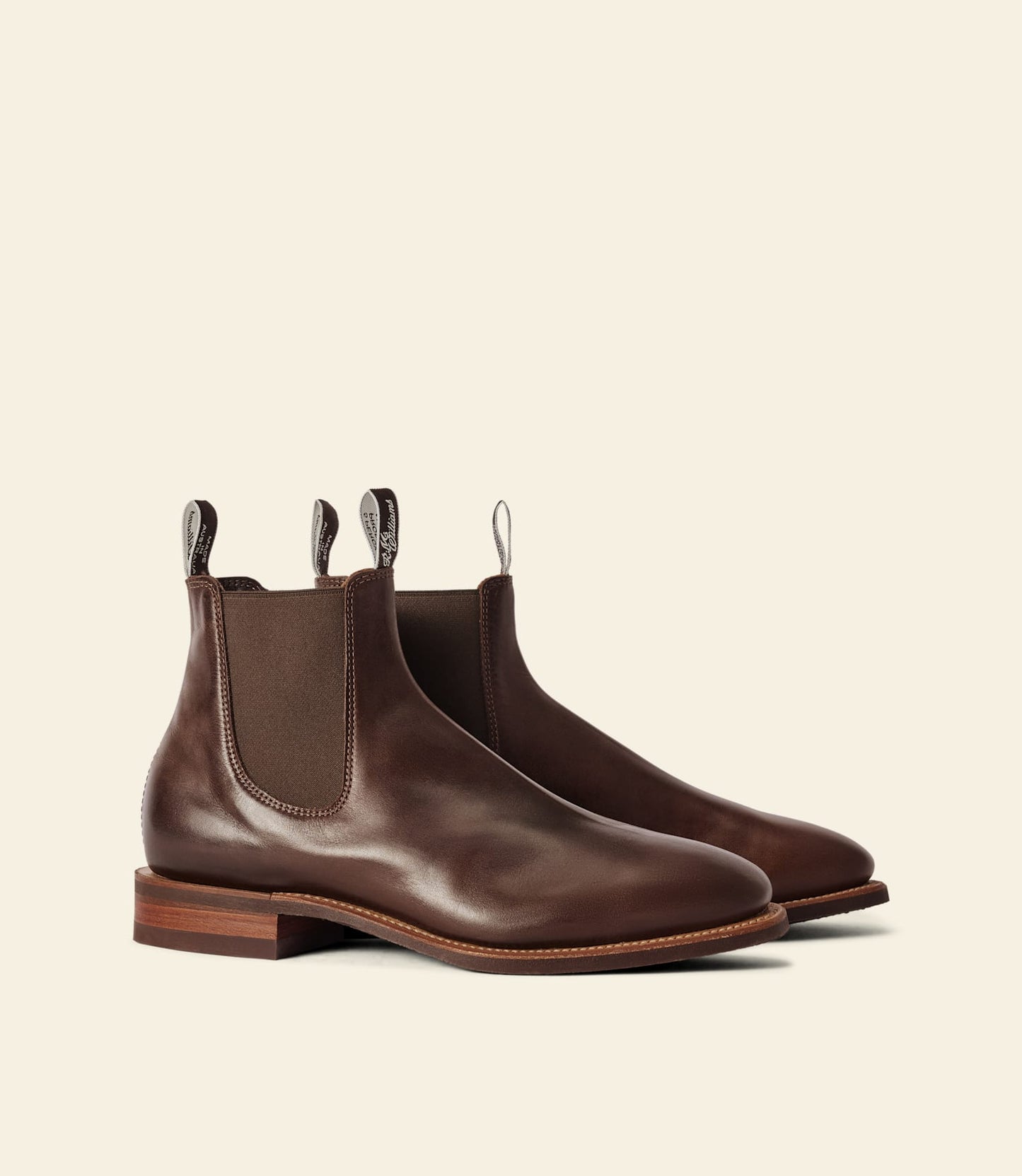 Craftsman boot – walnut pull-up leather