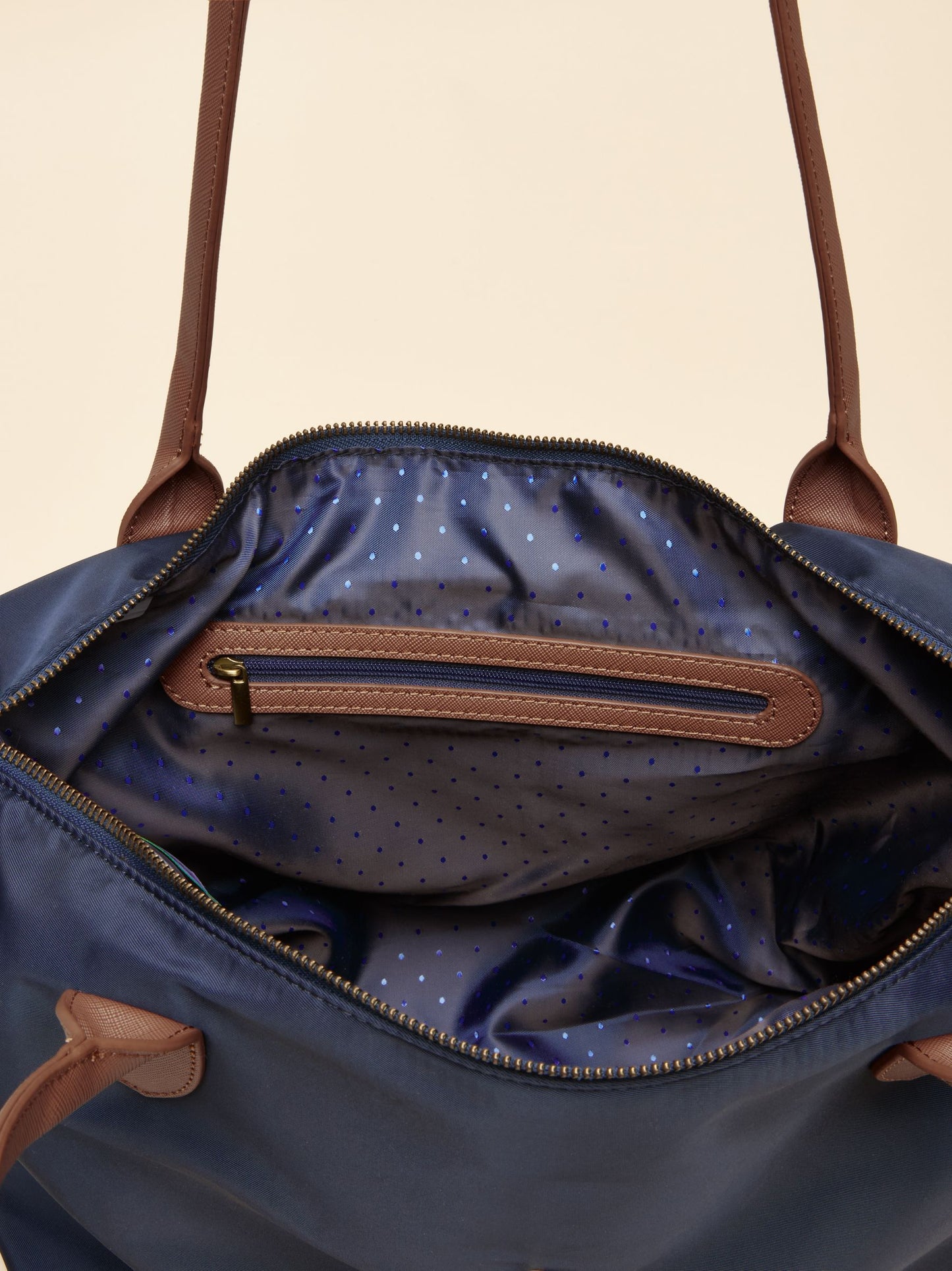 Edie Navy Shopper Bag