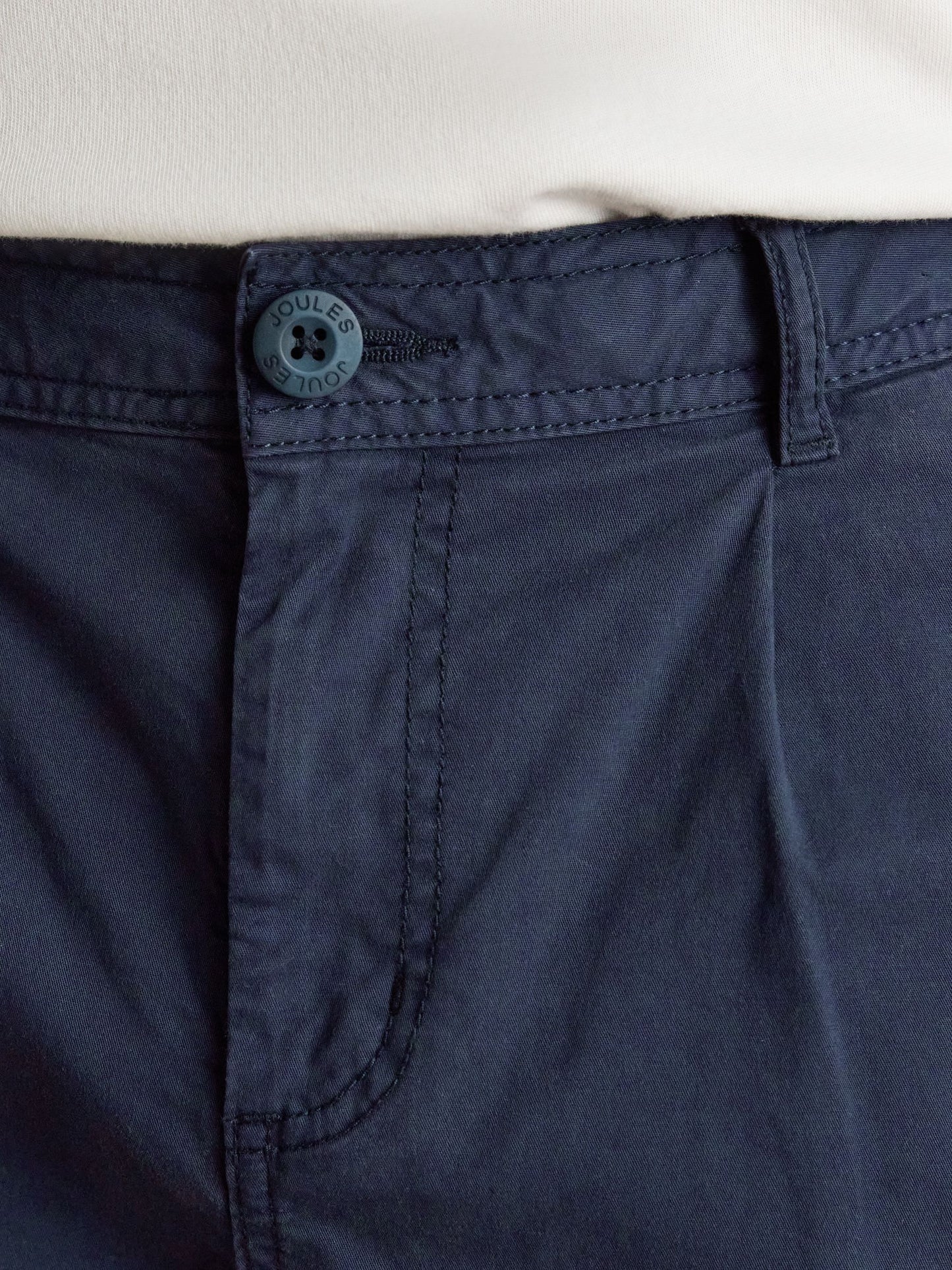 Norfolk Navy Garment Dyed Relaxed Fit Chino Shorts