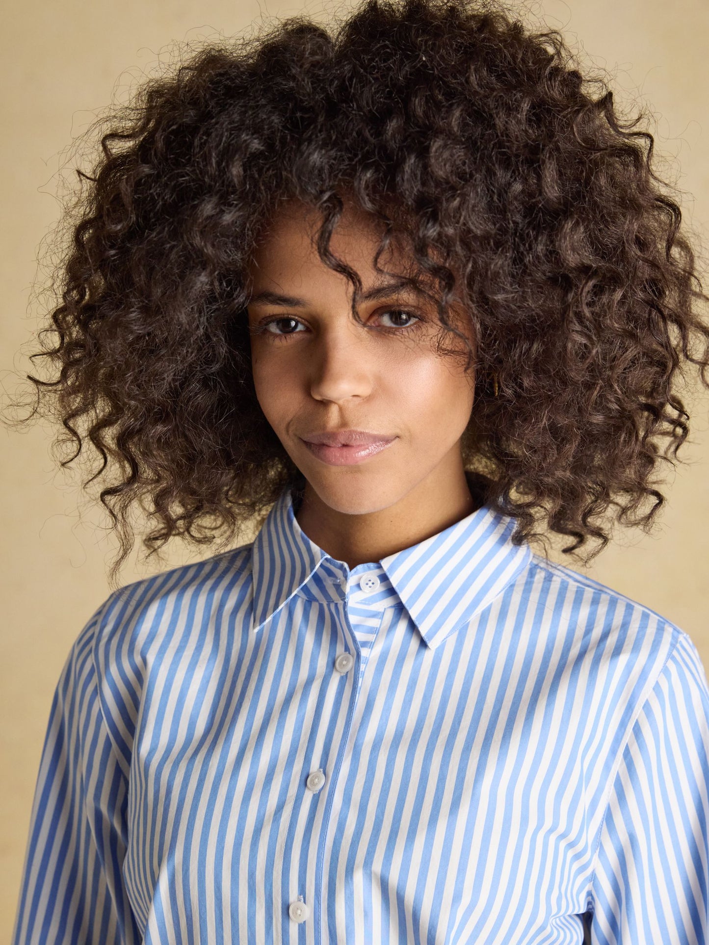 Classic Fit Blue Stripe Poplin Shirt