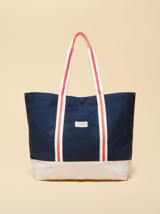 Promenade Navy Canvas Tote