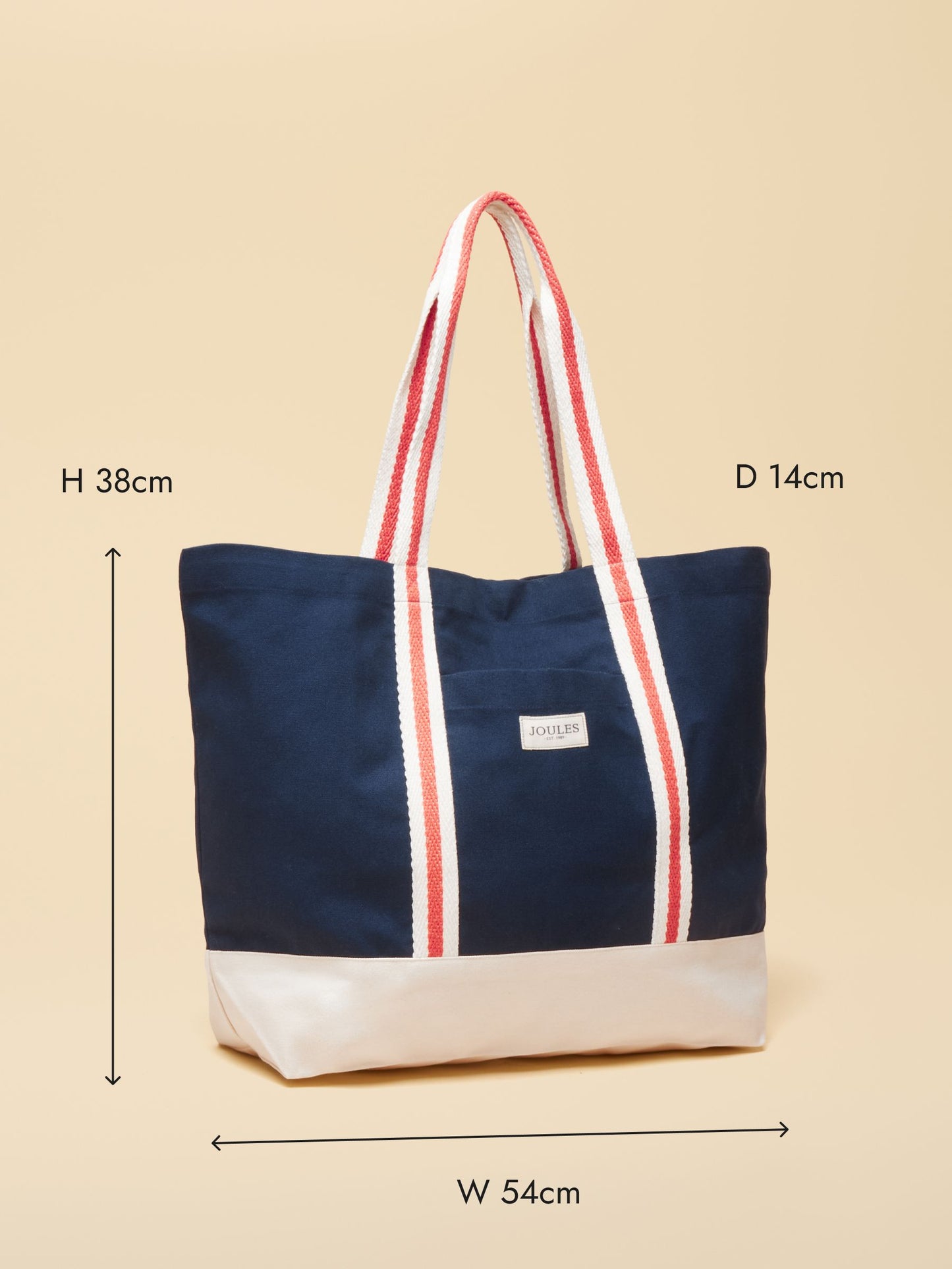 Promenade Navy Canvas Tote