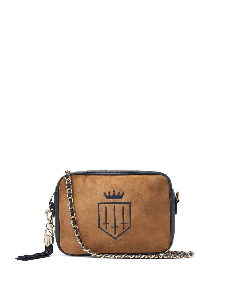 Finsbury Tan & Navy Crossbody Bag