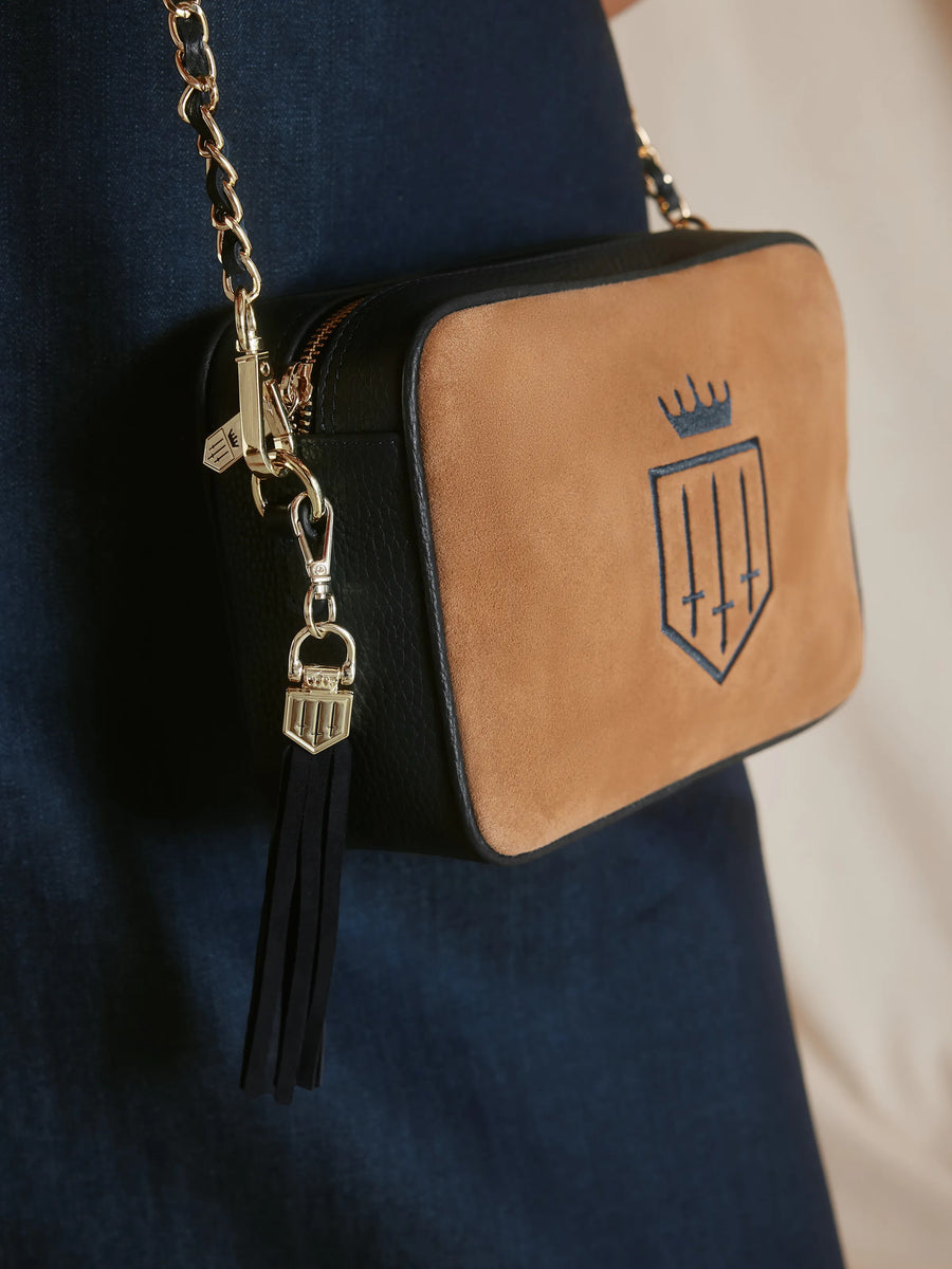 Finsbury Tan & Navy Crossbody Bag