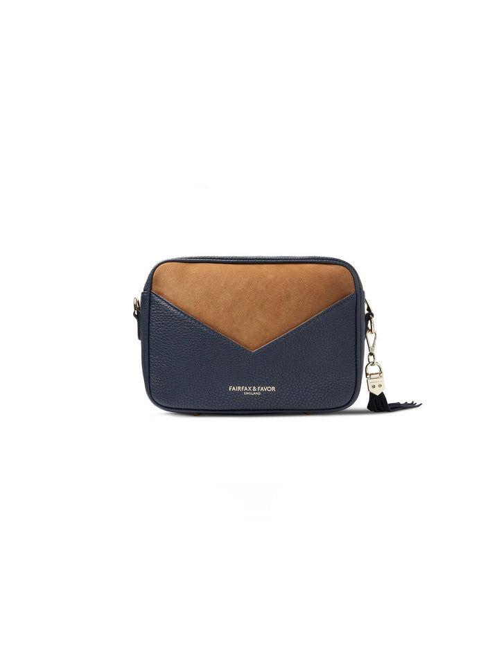 Finsbury Tan & Navy Crossbody Bag