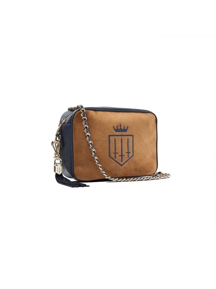 Finsbury Tan & Navy Crossbody Bag