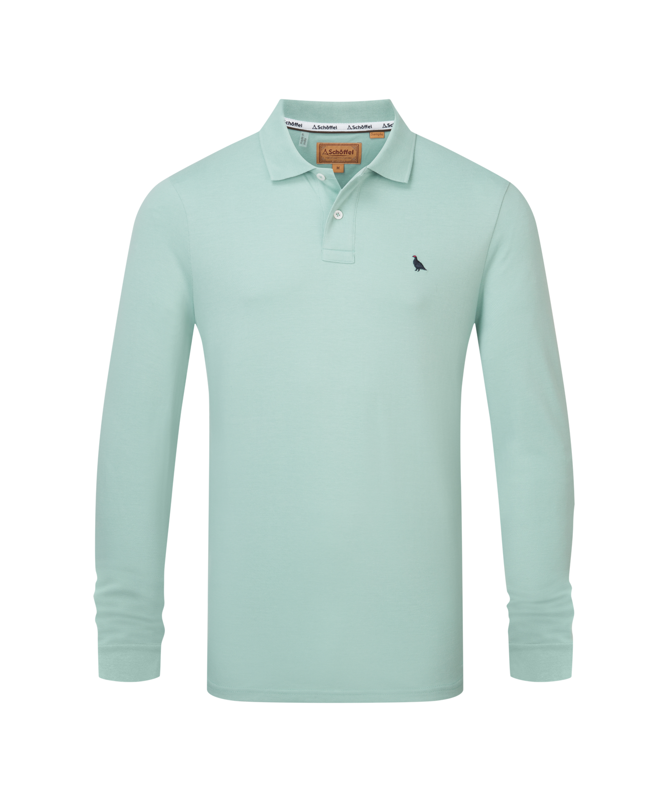 St Ives long Sleeved Polo Shirt Surf Blue