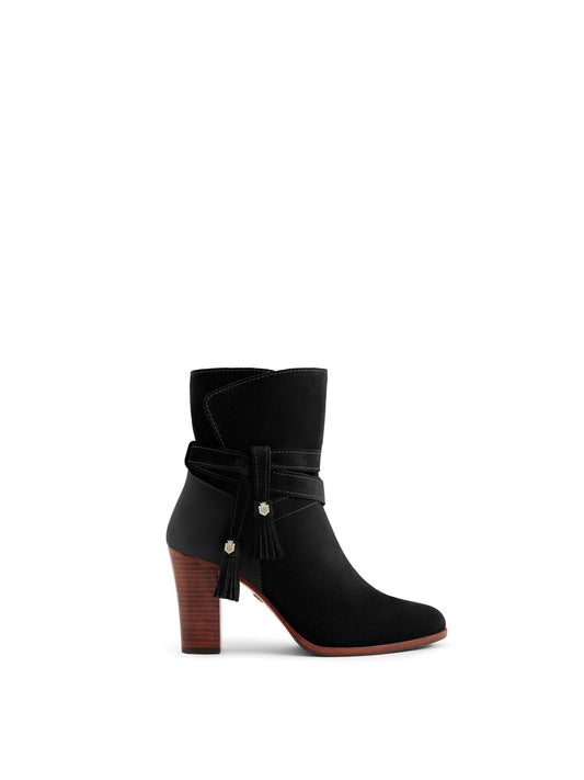 Dorset Black Heeled Ankle Boots