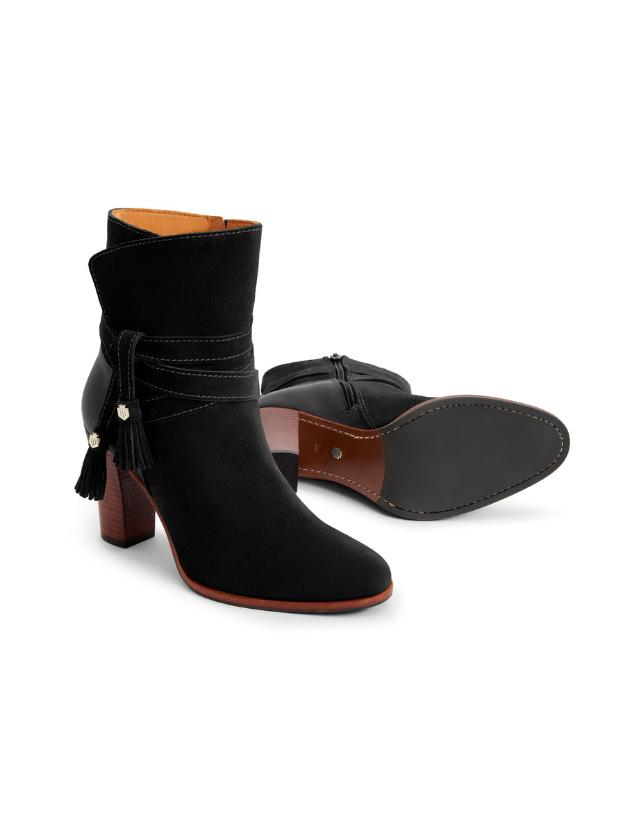 Dorset Black Heeled Ankle Boots