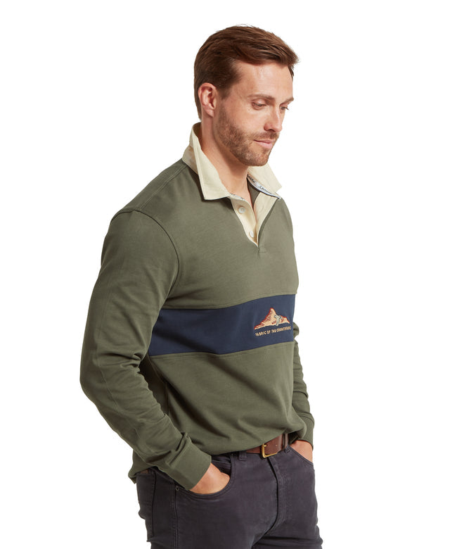 Saunton Rugby Top Beetle Green