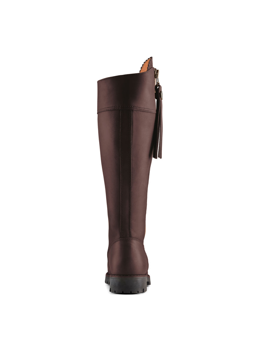 Explorer Mahogany Leather Waterproof Knee-High Boots Sporting Fit