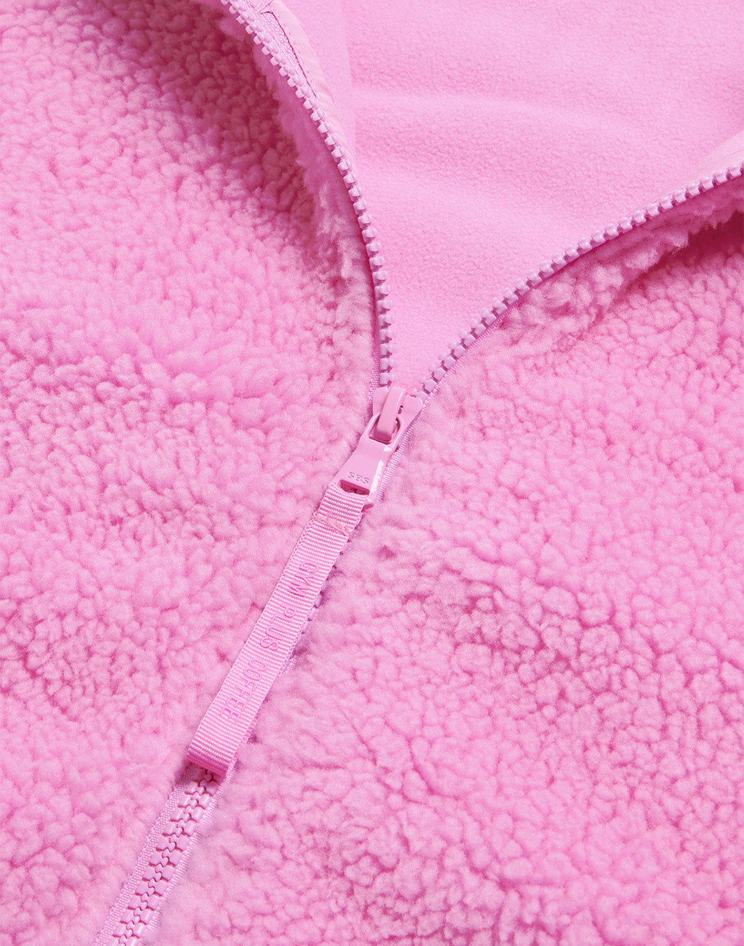 Industry Fleece High Collar Jacket Neon pink