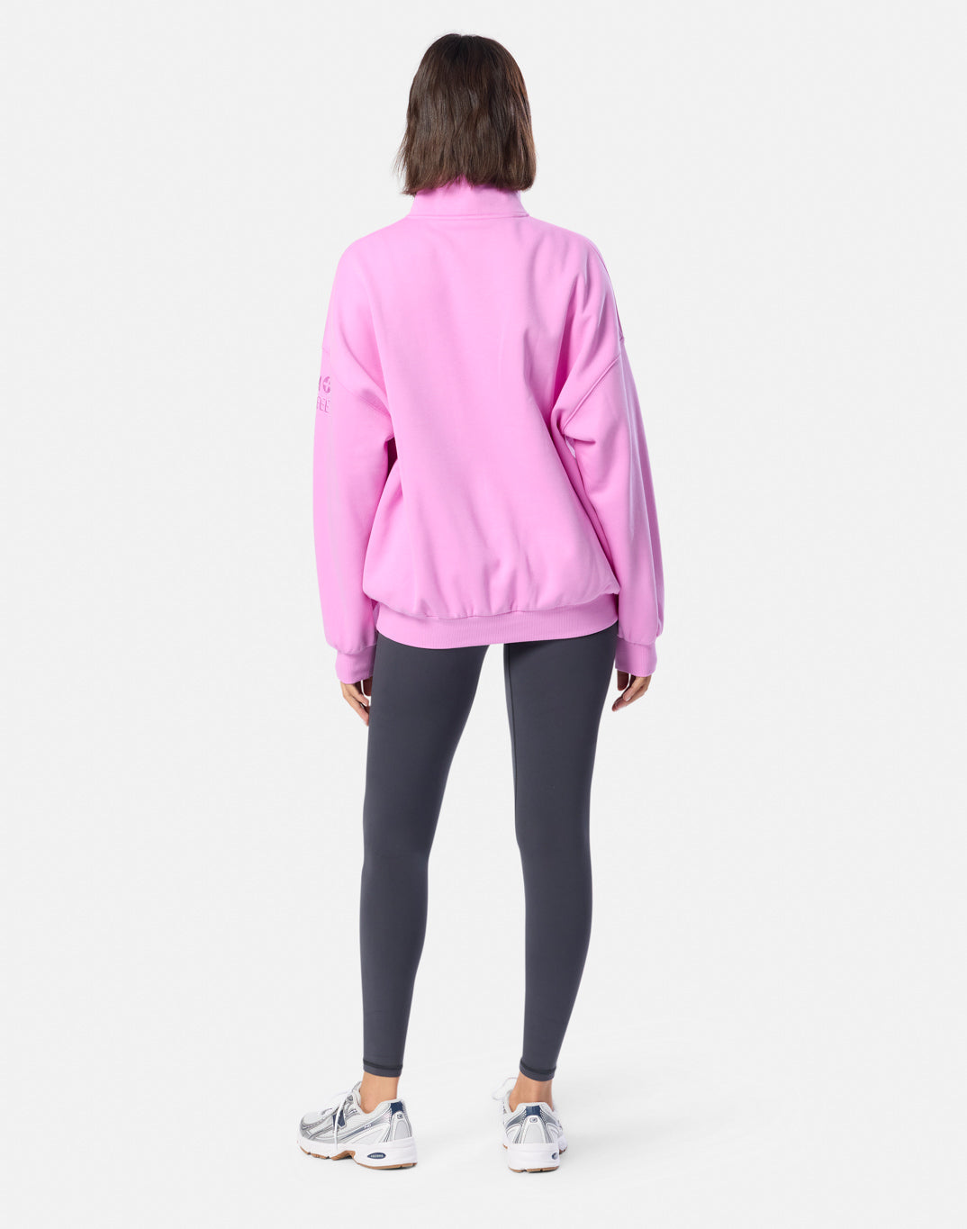 Snap Collar Sierra Sweatshirt Neon Pink