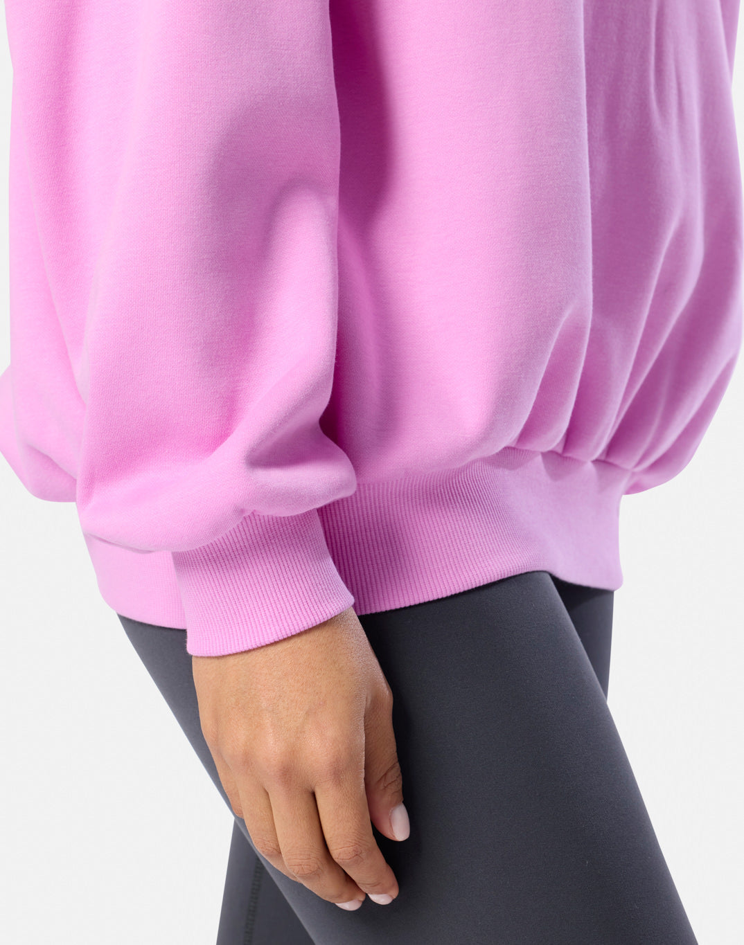 Snap Collar Sierra Sweatshirt Neon Pink
