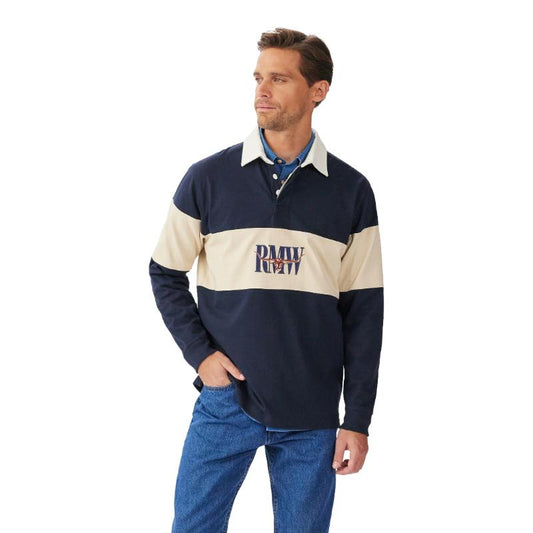 Heritage Panel Rugby Navy Sand