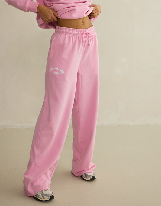 Wide Leg Jogger Pink Blossom