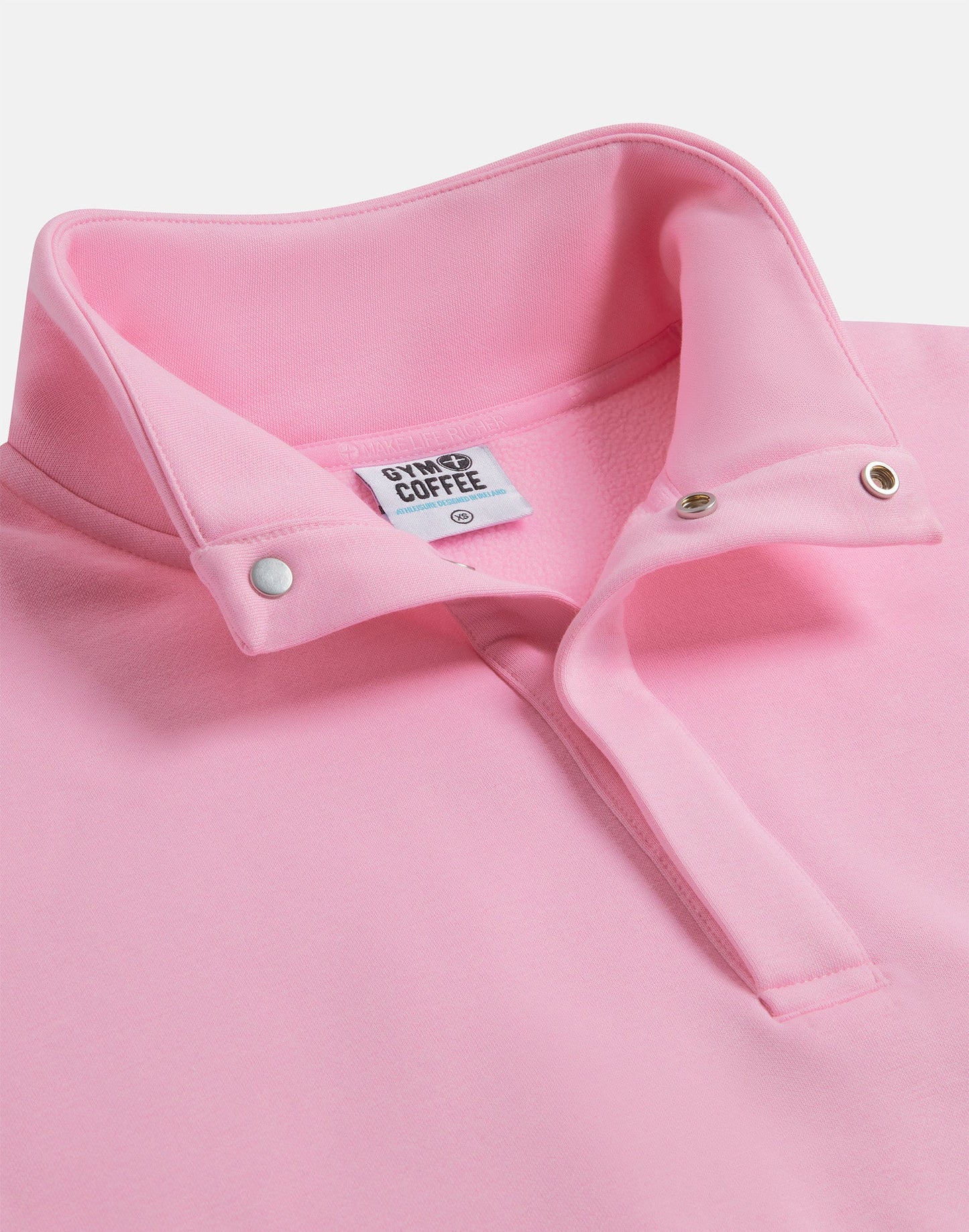 Daily Snap Collar Sweatshirt Pink Blossom