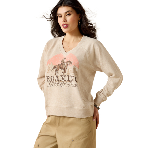 Victoria Sweatshirt - Khaki Heather