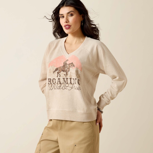 Victoria Sweatshirt - Khaki Heather