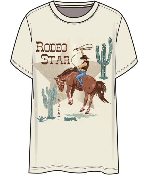 Rodeo Star Boyfriend T-Shirt Pear Sorbet