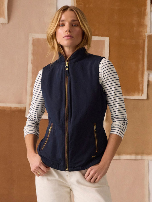 Farnham Navy Blue Fleece Lined Lightweight Gilet