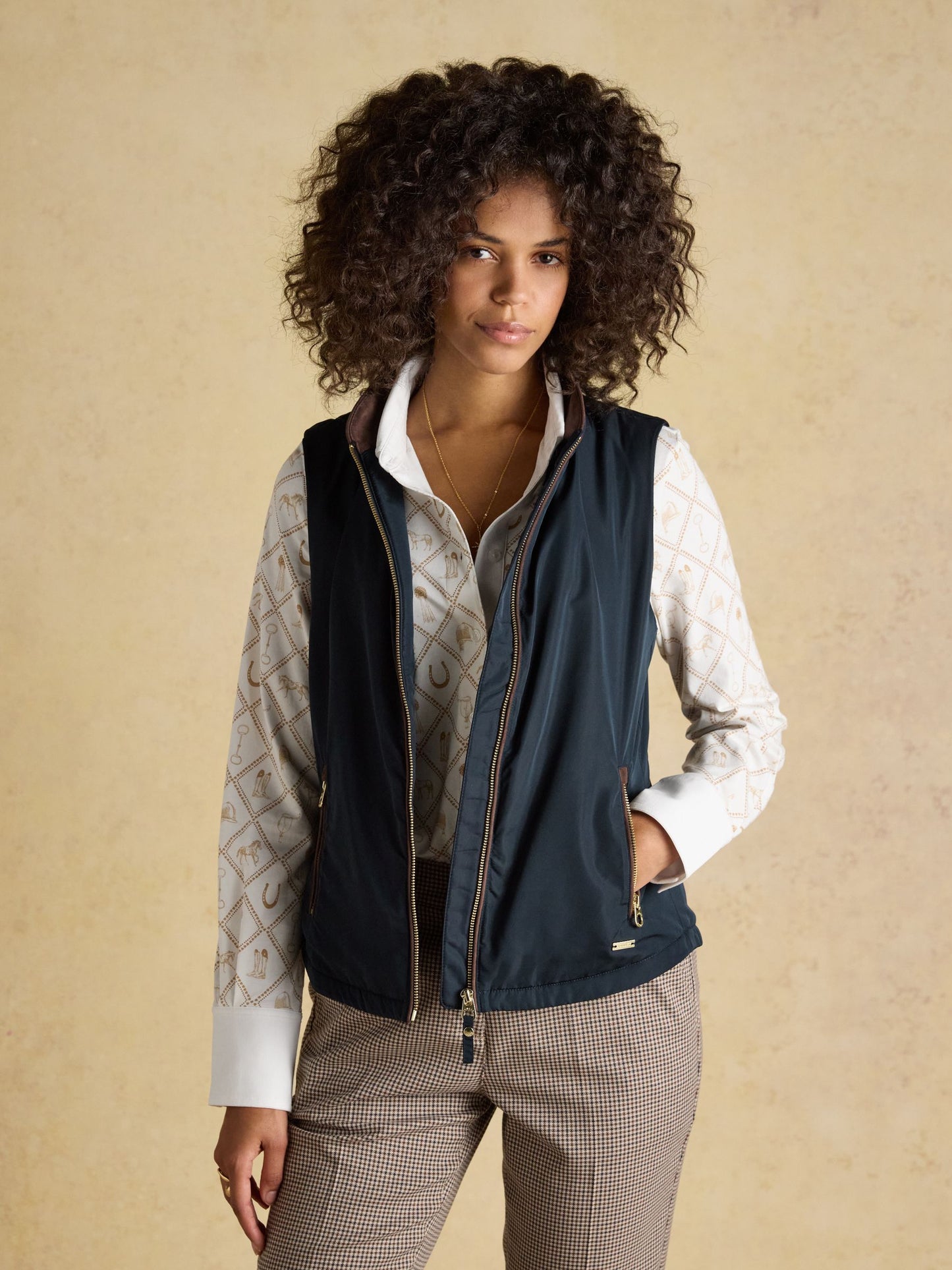 Farnham Navy Blue Fleece Lined Lightweight Gilet