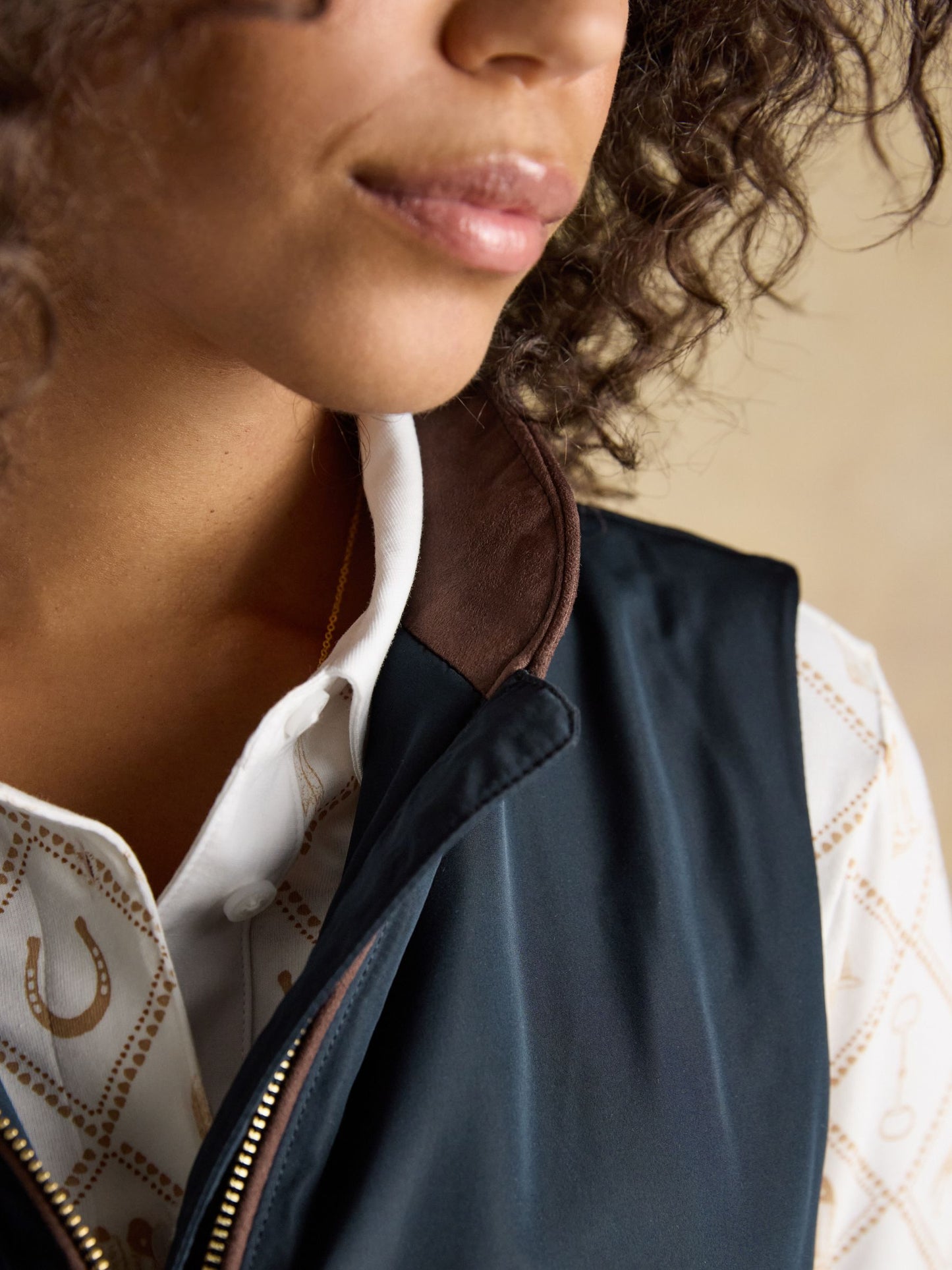 Farnham Navy Blue Fleece Lined Lightweight Gilet