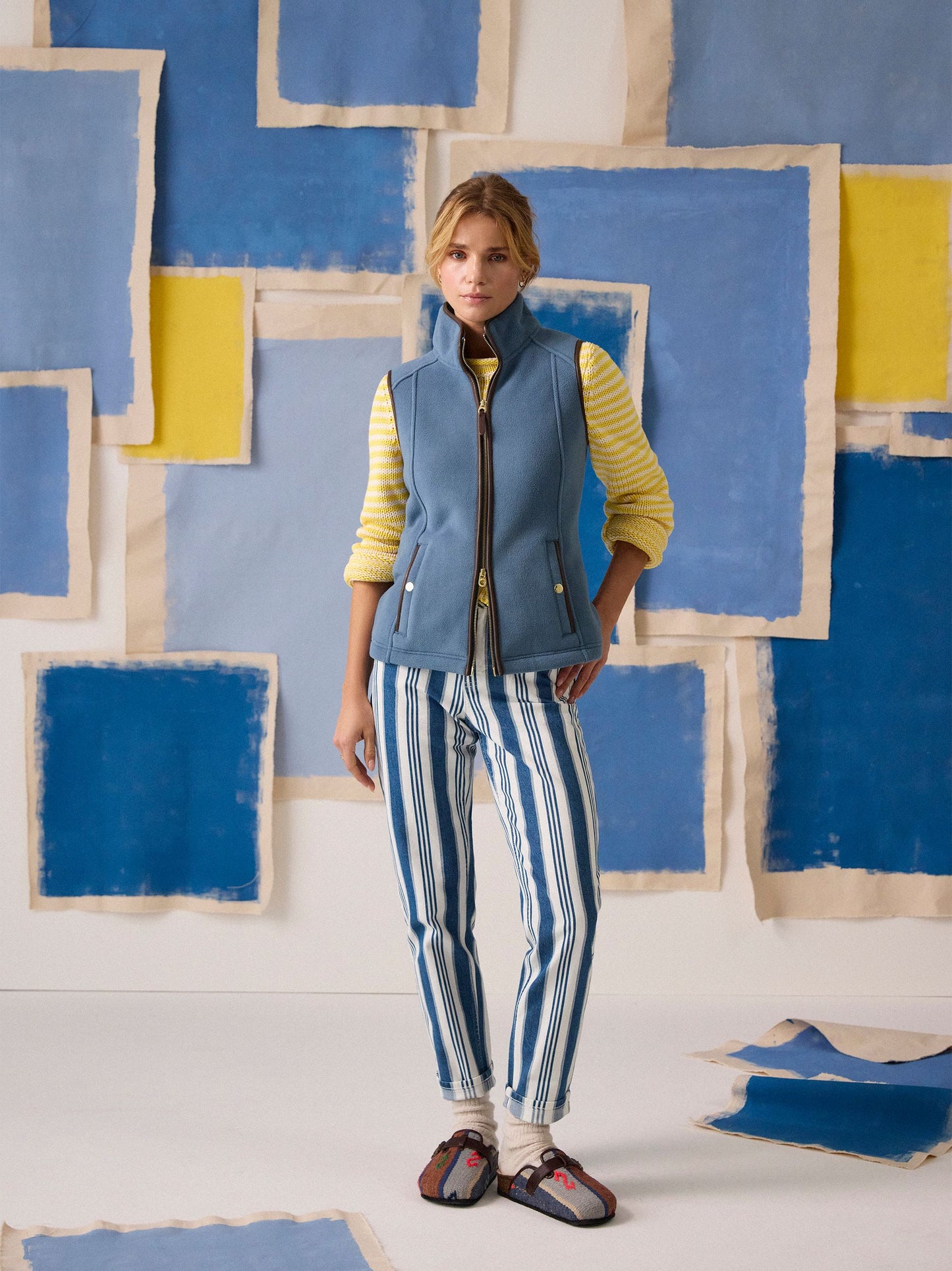 Heritage Blue Regular Fleece Gilet