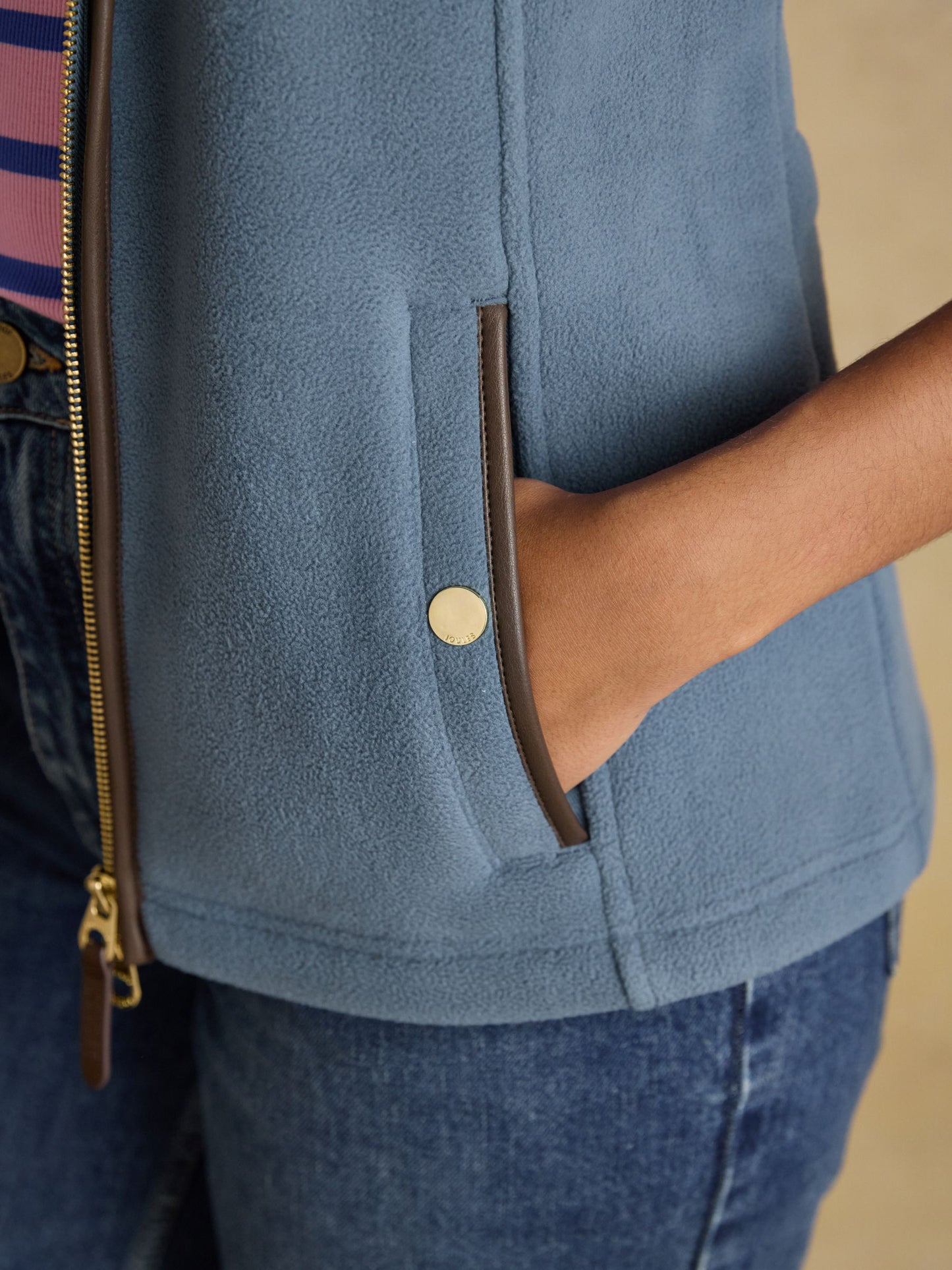Heritage Blue Regular Fleece Gilet