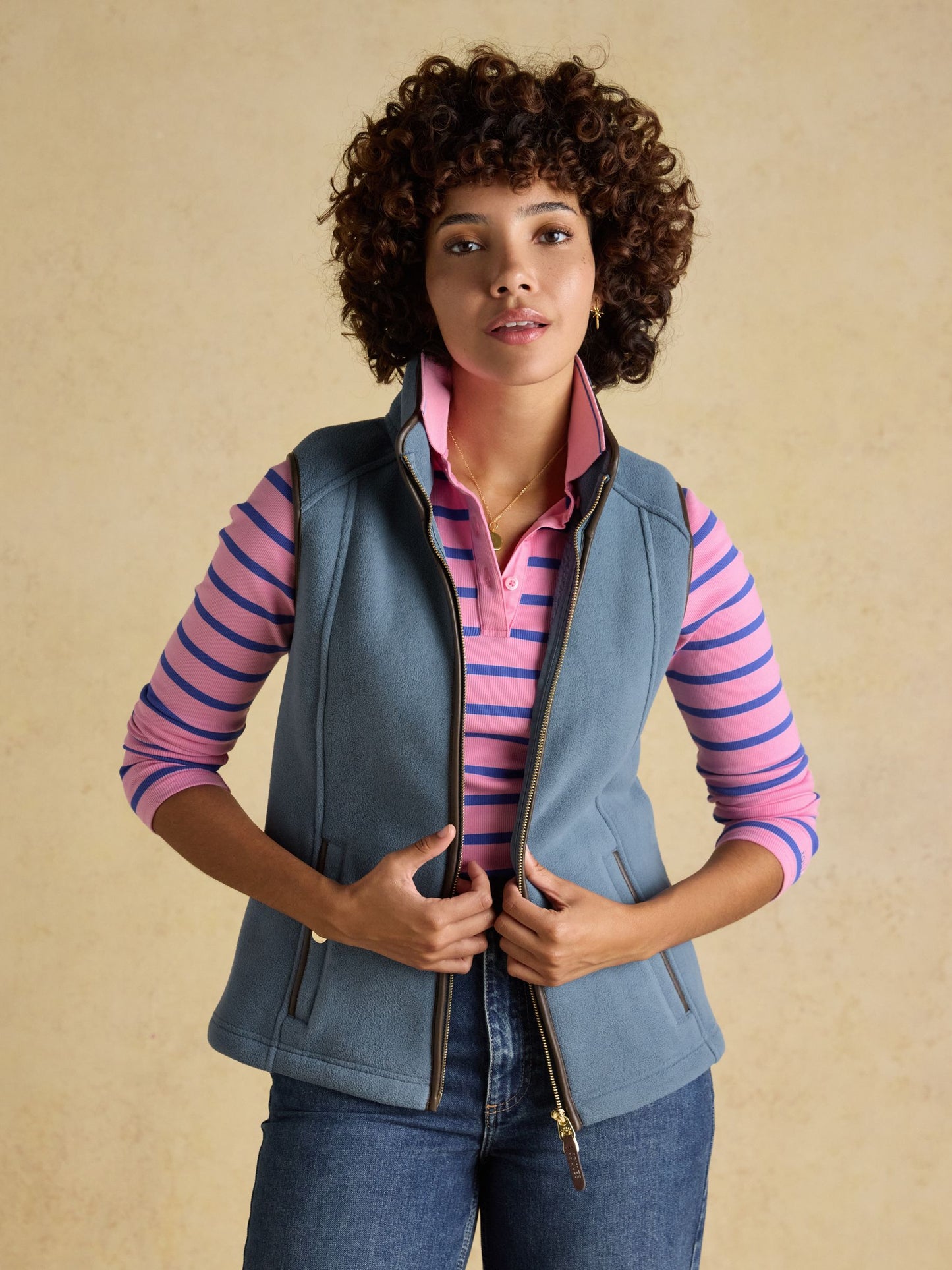 Heritage Blue Regular Fleece Gilet