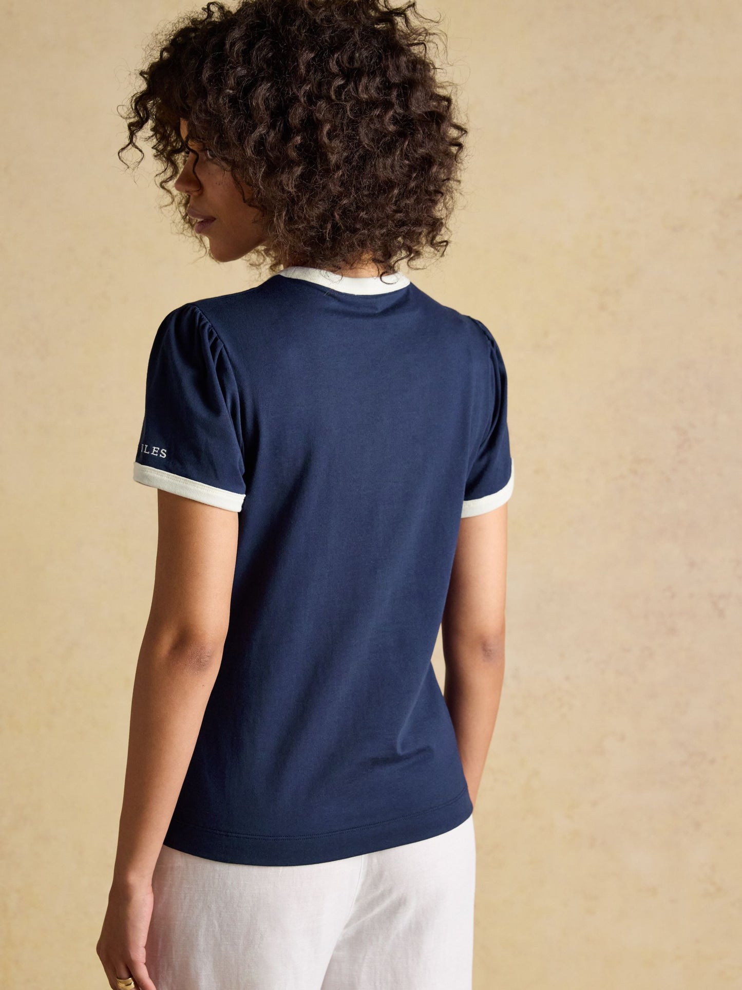 Erin Navy Short Sleeve Jersey T-Shirt