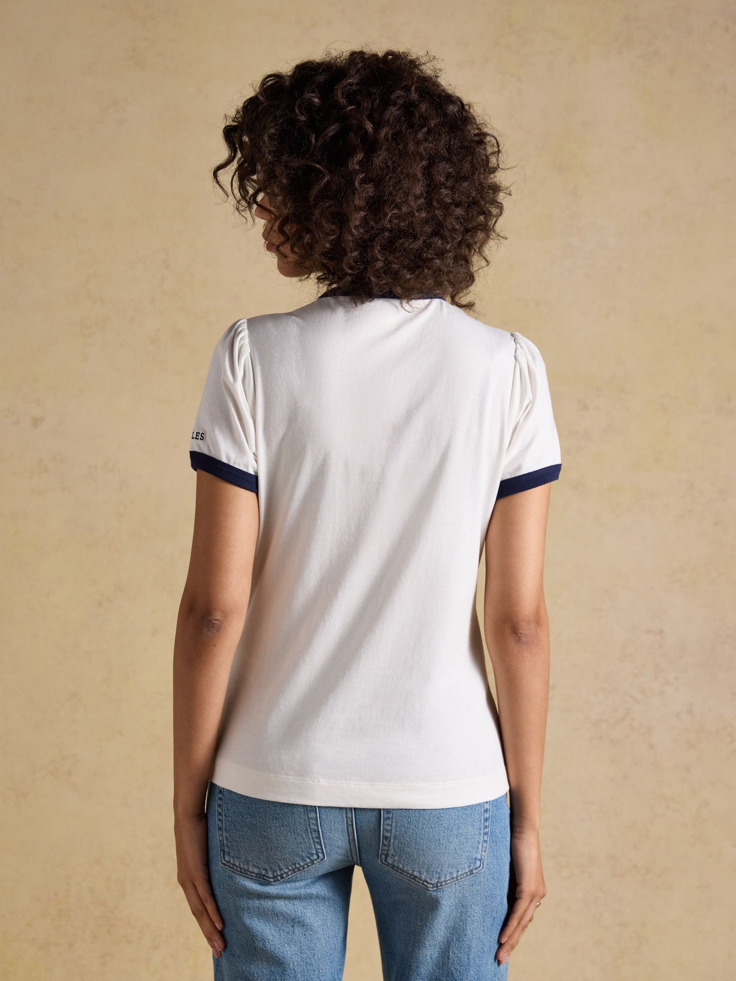 Erin Cream Short Sleeve Jersey T-Shirt