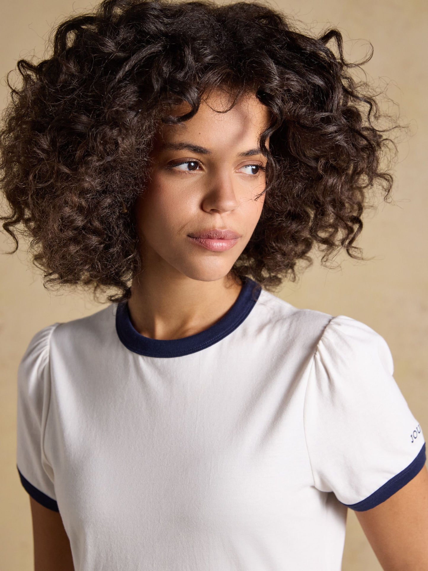 Erin Cream Short Sleeve Jersey T-Shirt