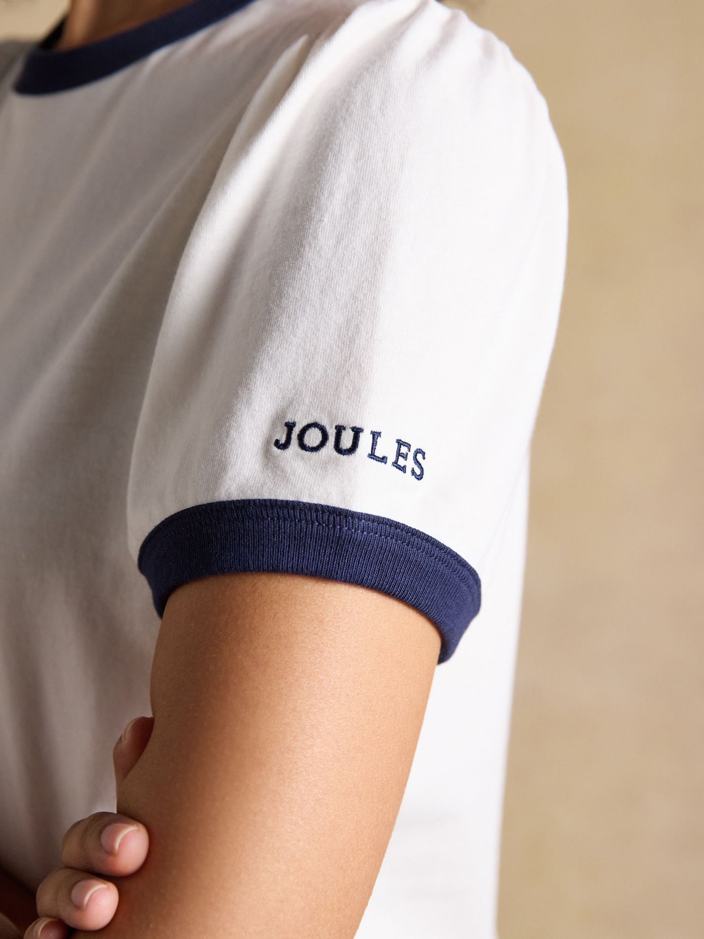 Erin Cream Short Sleeve Jersey T-Shirt