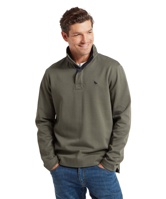 Branscombe Cove Sweatshirt Beetle Green